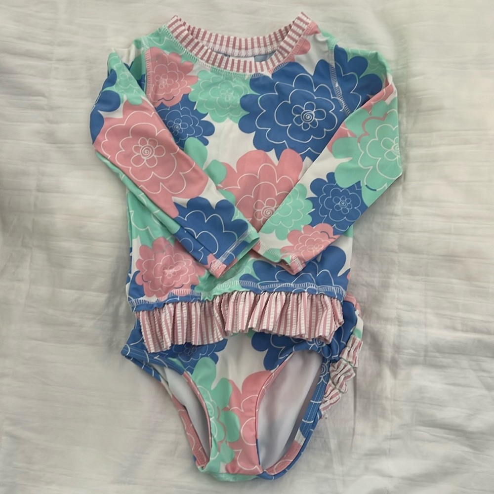Ruffle Butt Two Piece Toddler Bathing Suit